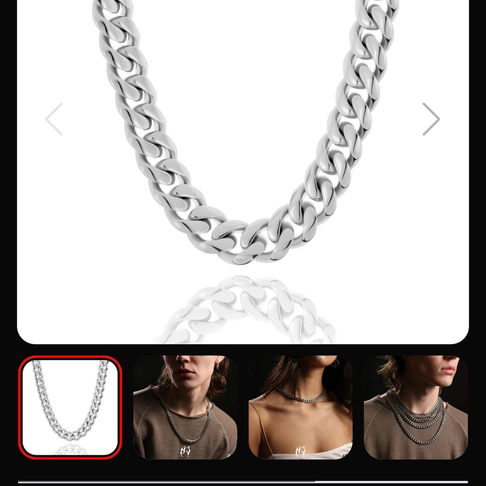 Hard Jewelry 18” 10mm Cuban Chain brand new Stainless Steel